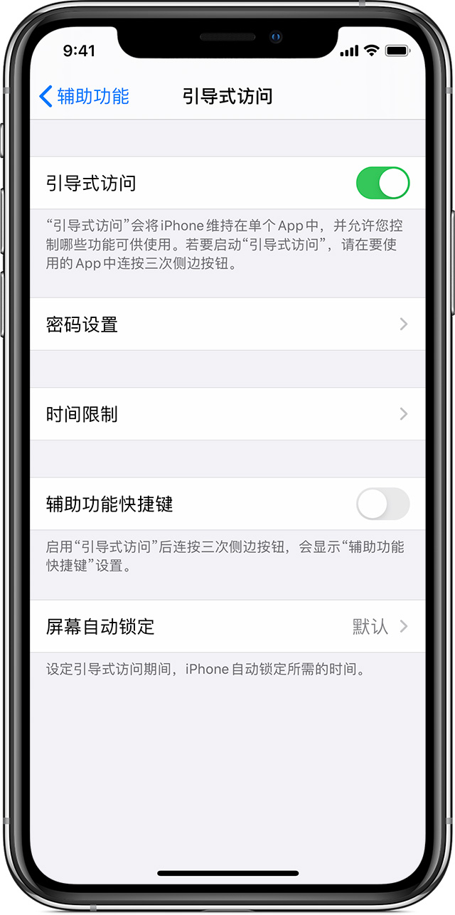 点军苹果手机维修分享如何在 iPhone 上退出引导式访问 