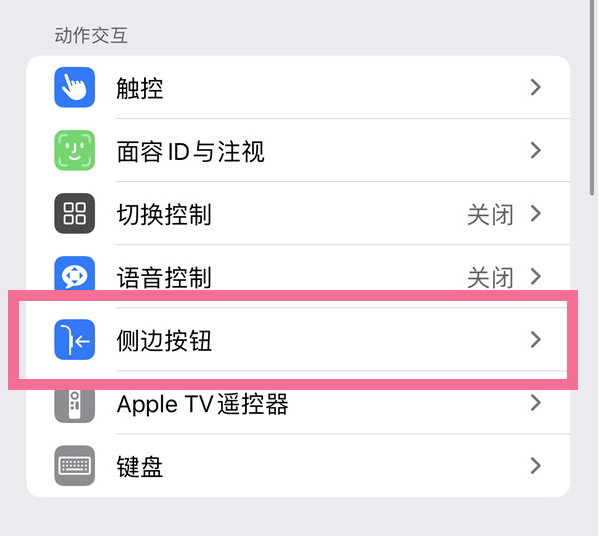 点军苹果14维修店分享iPhone14 Plus侧键双击下载功能关闭方法 