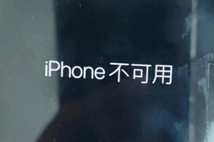 点军苹果服务网点分享锁屏界面显示“iPhone 不可用”如何解决 