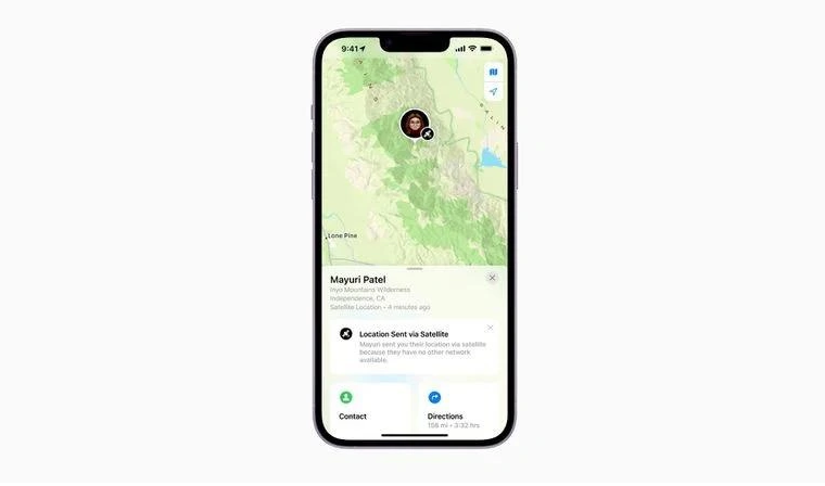 点军苹果14维修分享iPhone14系列中 FindMy功能通过卫星分享位置方法教程 