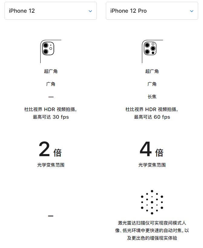 点军苹果手机维修分享苹果 iPhone 12 与 iPhone 12 Pro 选哪款 